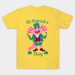 Happy Axolotl St. Patrick's Day T-Shirt